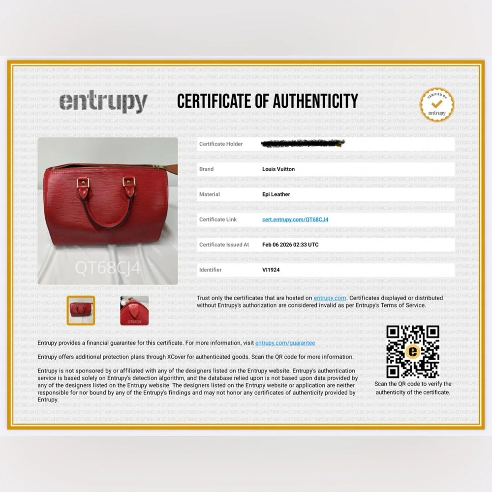 LV Epi Red Speedy in Beautful Condition w/LV dust bag and Entrupy COA!😍🌹